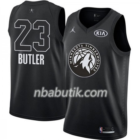 NBA Mænd Trøje Minnesota Timberwolves Jimmy Butler 23 2018 All Star Jordan Brand Sort Swingman